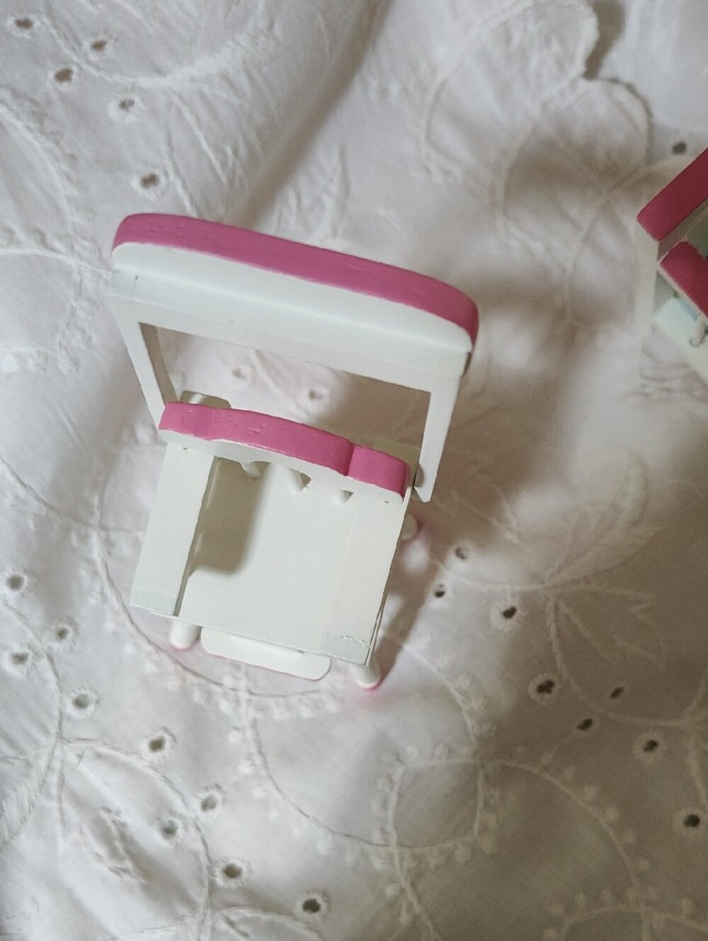 White & Pink Doll Nursery Furniture Set - Kids Toys Dolls & Accessories - Picture 3 of 3